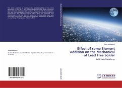 Effect of some Element Addition on the Mechanical of Lead Free Solder