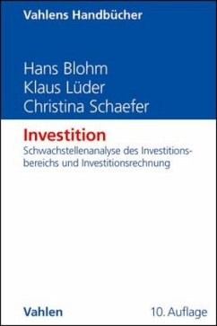 Investition - Blohm, Hans;Lüder, Klaus;Schaefer, Christina