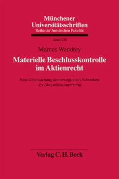 Cover Materielle Beschlusskontrolle im Aktienrecht