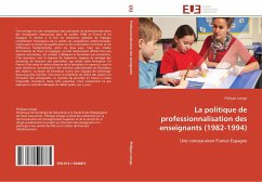 La politique de professionnalisation des enseignants (1982-1994) Cover La politique de professionnalisation des enseignants (1982-1994)