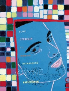 Blue Stranger with Mosaic Background - Koestenbaum, Wayne