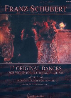 Franz Schubert - 15 Original Dances: For Violin (or Flute) and Guitar - Mattingly, Stephen