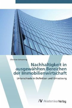 Nachhaltigkeit in ausgewählten Bereichen der Immobilienwirtschaft - Schoening, Christian