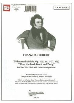 Franz Schubert: Widerspruch (Seidl), Op. 105, No. 1 (D. 865) 