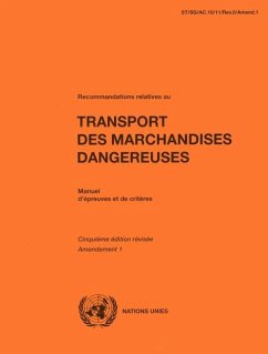 Recommandations Relatives Au Transport Des Marchandises Dangereuses