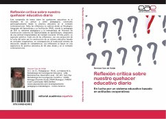 Reflexión crítica sobre nuestro quehacer educativo diario