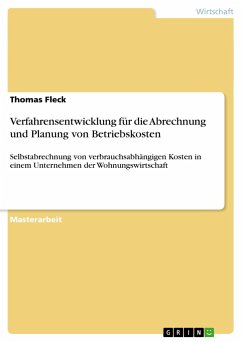 Verfahrensentwicklung für die Abrechnung und Planung von Betriebskosten - Fleck, Thomas