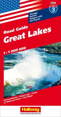 Hallwag USA Road Guide Great Lakes