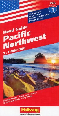 Pacific Northwest Straßenkarte 1:1 Mio. Road Guide Nr. 1