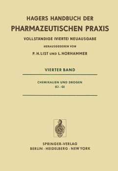 Handbuch der Pharmazeutischen Praxis / Chemikalien und Drogen (Ci-G) Für Apotheker, Arzneimittelhersteller, Ärzte und Medizinalbeamte