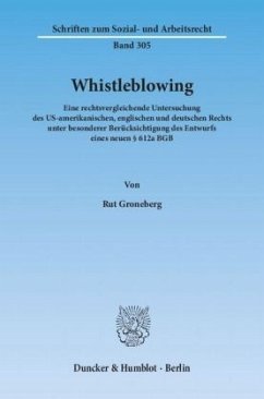 Whistleblowing - Groneberg, Rut