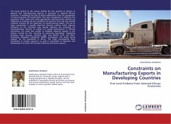 Constraints on Manufacturing Exports in Developing Countries