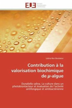 Contribution à la valorisation biochimique de µ-algue - Ben Boubaker, Lobna