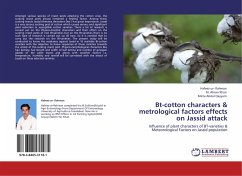 Bt-cotton characters & metrological factors effects on Jassid attack