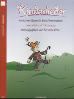 Cover Kinderlieder in leichten Sätzen für Blockflötenquartett, Spielpartitur