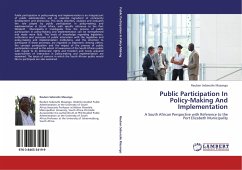 Public Participation In Policy-Making And Implementation - Masango, Reuben Sebenzile