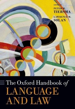 The Oxford Handbook of Language and Law - Solan, Lawrence