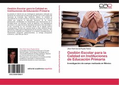 Gestión Escolar para la Calidad en Instituciones de Educación Primaria - García-Poyato Falcón, Jihan Ruth