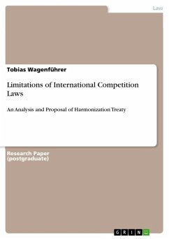 Limitations of International Competition Laws - Wagenführer, Tobias