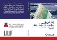 Growth And Characterization Of Nonlinear Optical Materials - Sagadevan, Suresh
