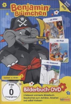 Cover Benjamin Blümchen - Als Ritter/Als Pirat/Als Gespenst - Bilderbuch-DVD