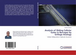 Analysis of Sliding Cellular Gates in Barrages by Grillage Analogy