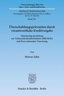 Cover Überschuldungsprävention durch verantwortliche Kreditvergabe.