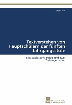 Cover Textverstehen von Hauptschülern der fünften Jahrgangsstufe