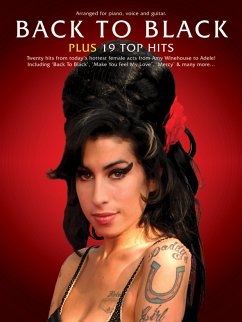 Cover Back to black + 19 Top Hits songbook piano/vocal/guitar