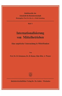 Internationalisierung von Mittelbetrieben. eine empirische Untersuchung in Mittelfranken.