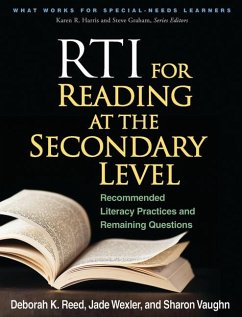 RTI for Reading at the Secondary Level - Reed, Deborah K; Wexler, Jade; Vaughn, Sharon