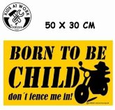 Corvus A750400 - Kids at work: Schild XXL Born to be child 50x30