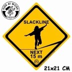 Corvus A750315 - Kids at work: Schild Warnschild Slackline next 1m