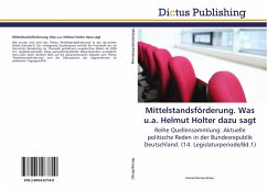 Mittelstandsförderung. Was u.a. Helmut Holter dazu sagt