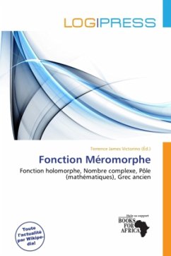 Cover Fonction Méromorphe