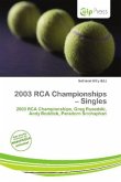 2003 RCA Championships - Singles