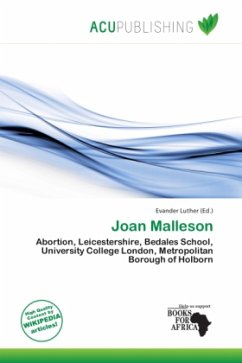 Cover Joan Malleson