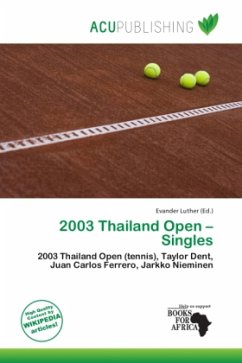 2003 Thailand Open - Singles