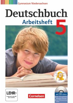 Deutschbuch 5. Schuljahr. Arbeitsheft mit Lösungen und Übungs-CD-ROM. Gymnasium Niedersachsen - Mielke, Angela;Diehm, Jan;Wagener, Andrea