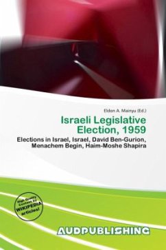 Cover Israeli Legislative Election, 1959
