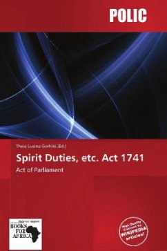 Spirit Duties, etc. Act 1741