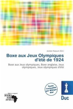 Cover Boxe aux Jeux Olympiques d'été de 1924
