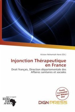 Cover Injonction Thérapeutique en France