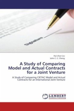 A Study of Comparing Model and Actual Contracts for a Joint Venture