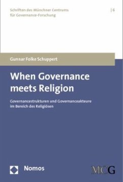 When Governance meets Religion - Schuppert, Gunnar Folke