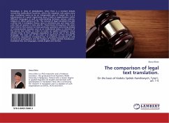 The comparison of legal text translation.