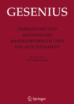 Supplementband / Hebräisches und Aramäisches Handwörterbuch über das Alte Testament - Gesenius, Wilhelm