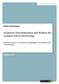 Atypische Erwerbsformen und Risiken der sozialen (Alters-)Sicherung - Hansemann, Hauke