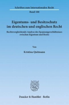 Eigentums- und Besitzschutz im deutschen und englischen Recht - Quitmann, Kristina