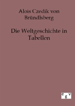 Die Weltgeschichte in Tabellen - Czedik, Alois von